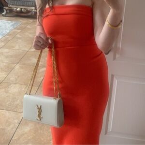 Aritzia orange dress